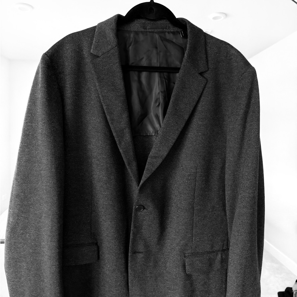 Theory Men's Dark Gray Single-Breasted Blazer